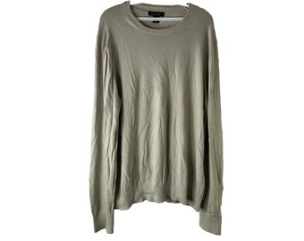 Y2K Mens XL Silk Knit Lightweight Crewneck Sweater Beige, Mens Lightweight Sweater, Vintage Banana Republic Mens Sweater, Y2K Sweater