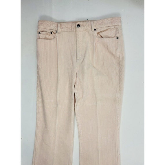 90s Womens 8 Wide Whale Corduroy Chino Pants Blus… - image 2