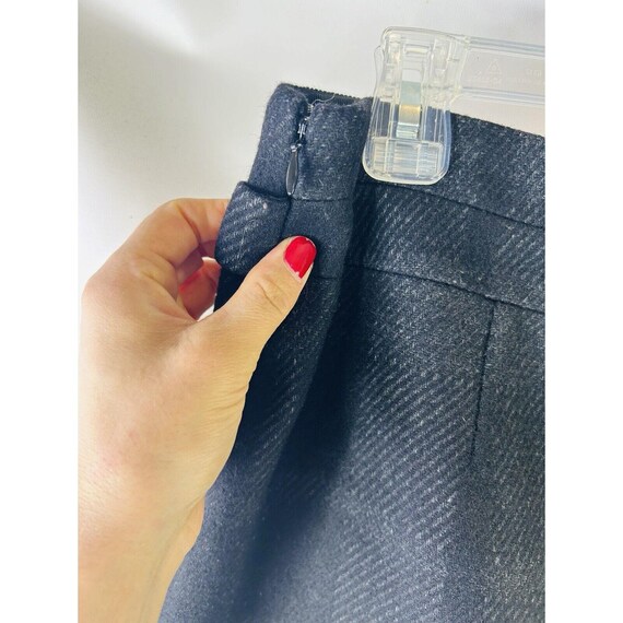 Y2K J. Crew Womens 6 Wool Plaid Mini Button Skirt… - image 6