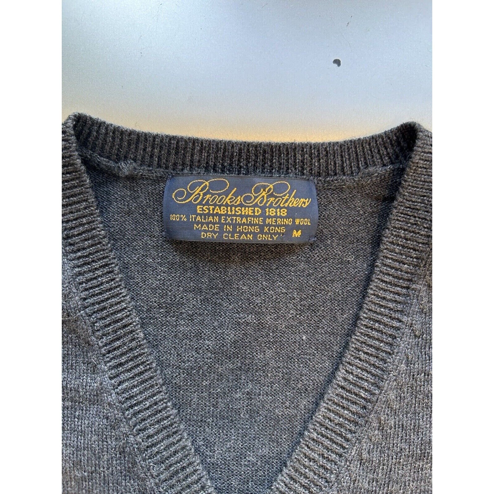 80s ITALY Brooks Brothers ニット　セーター 80s Brooks Brothers Medium Italian Extrafine Merino Wool