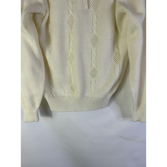 80s Rockabilly Womens Medium Collared Button Henl… - image 2