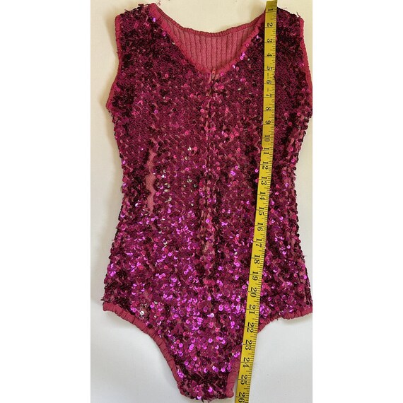 60s Womens Small All Over Sequined Embellished Le… - image 9