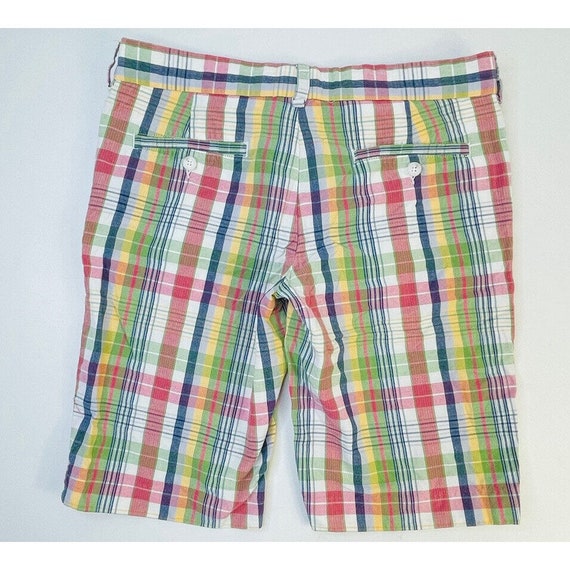 90s Ralph Lauren Womens 6 Rainbow Madras Plaid Co… - image 4