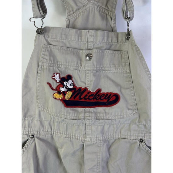 90s Disney Mickey Mouse Script Stitched Baggy Kha… - image 6