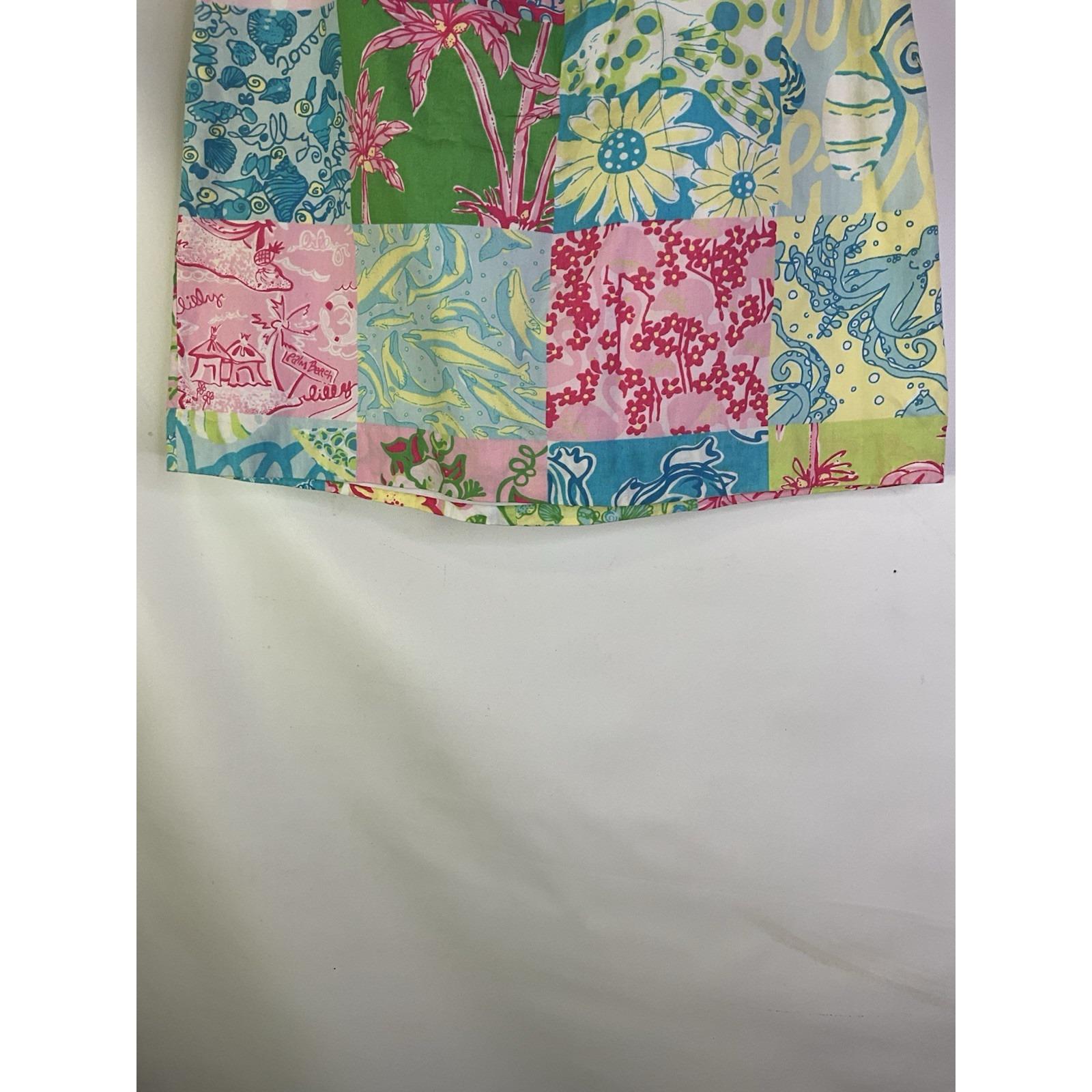 Jupe Lilly Pulitzer Simple Skirt Taille 2 - Patchwork Coloré - Neuve Avec étiquettes