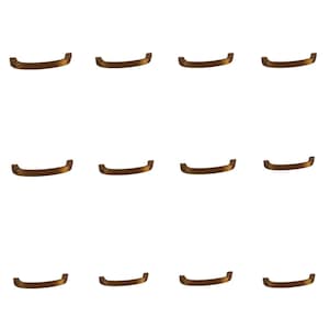 NOS 70-tals mässingsbrons eleganta skåphandtag 12-delade MCM, Mid-Century Modern skåpbeslag, Vintage brons handtag