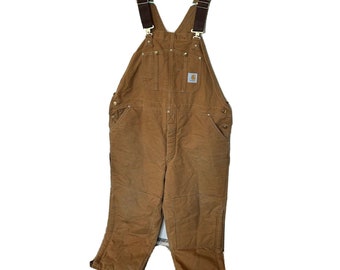 Vintage 80's Carhartt Thick Heavyweight Long Sleeve Hooded Work