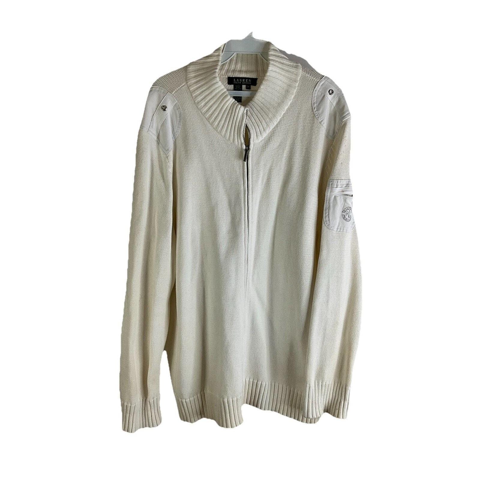 Lauren Ralph Lauren, 90s Lauren Ralph Lauren Womens 3XL Crest Pocket Cardigan Sweater Coat, Lauren Ralph Lauren Cardigan Sweater, Womens Knit Sweater