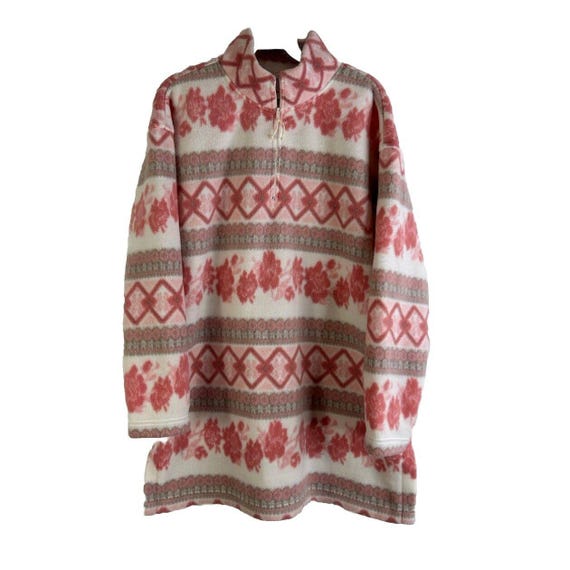 90s Victorias Secret Country Rose Floral Baggy Flannel Jacket Cottagecore, Victorias Secret Country Jacket, Womens Fleece Jacket,