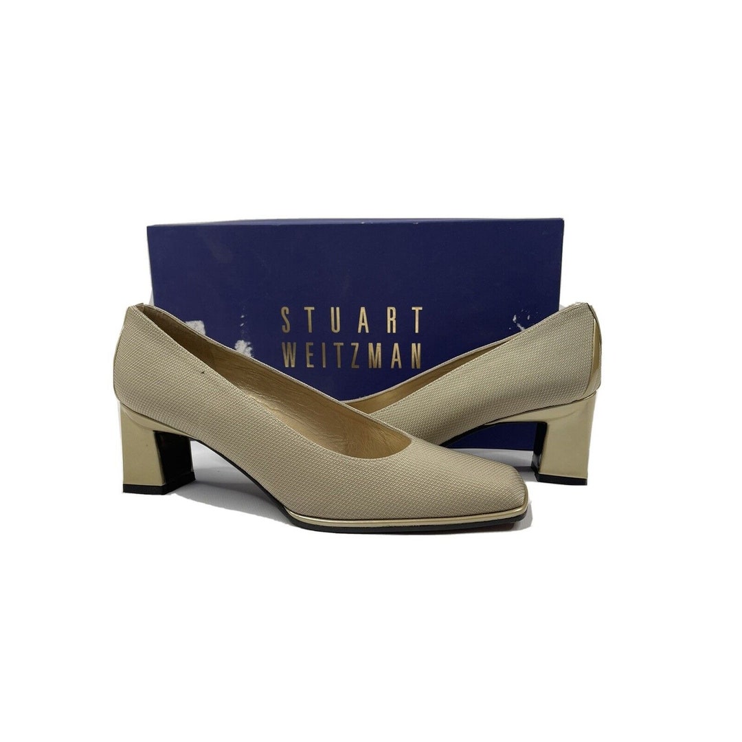 Escarpins Stuart Weitzman En Soie Marron - Taille 8 AA (étroit) - Neufs Sans Boîte