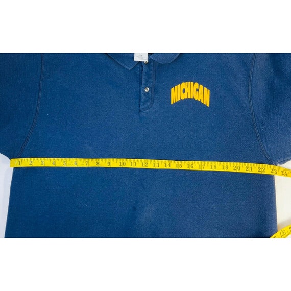 90s Mens XL University of Michigan Faded Collared… - image 7