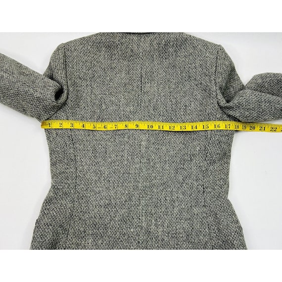 70s Rockabilly Womens Small Virgin Wool Tweed Sin… - image 8