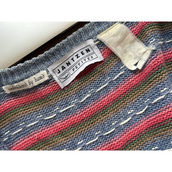 90s Coogi Style Hand Knit Textured Cotton Cardiga… - image 2