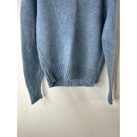 70s Mens Large Wool Lightweight Knit Crewneck Swe… - image 4