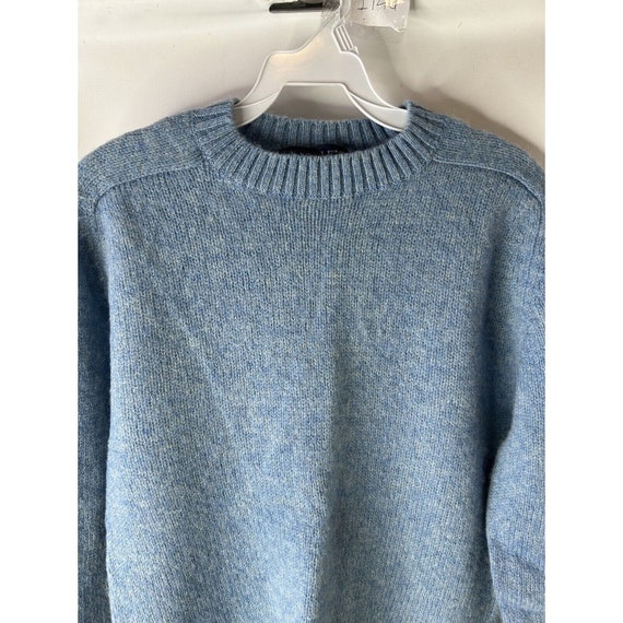 70s Mens Large Wool Lightweight Knit Crewneck Swe… - image 2