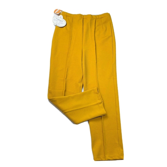 NOS 1970s Womens Large High Rise Knit Trouser Pan… - image 1