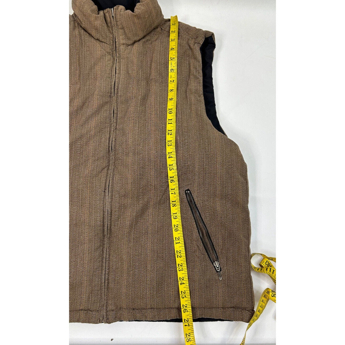 90s Eddie Bauer Mens Large Goose Down Fill Reversible Puffer Vest 