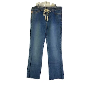 Y2k Jeans Lace Up - Etsy Canada