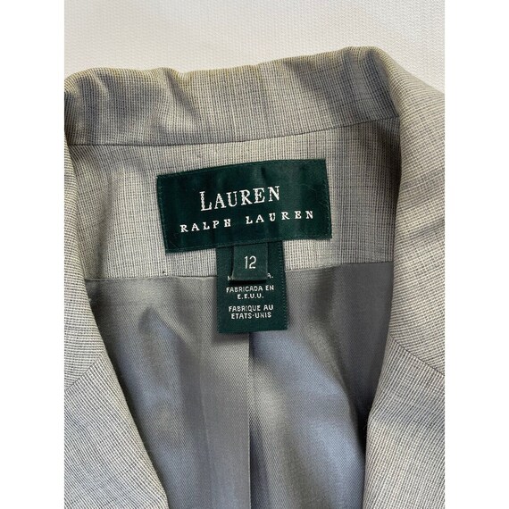 90s Lauren Ralph Lauren Womens 12 Wool Blazer Sui… - image 5