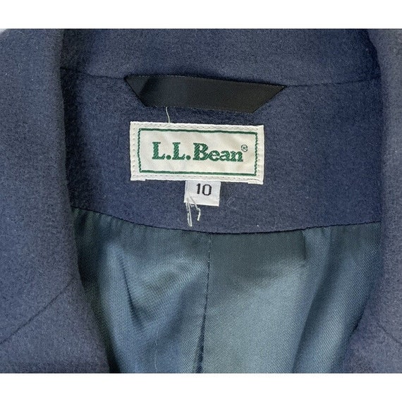 90s L.L. Bean Womens 10 Wool Cashmere Button Blaz… - image 2