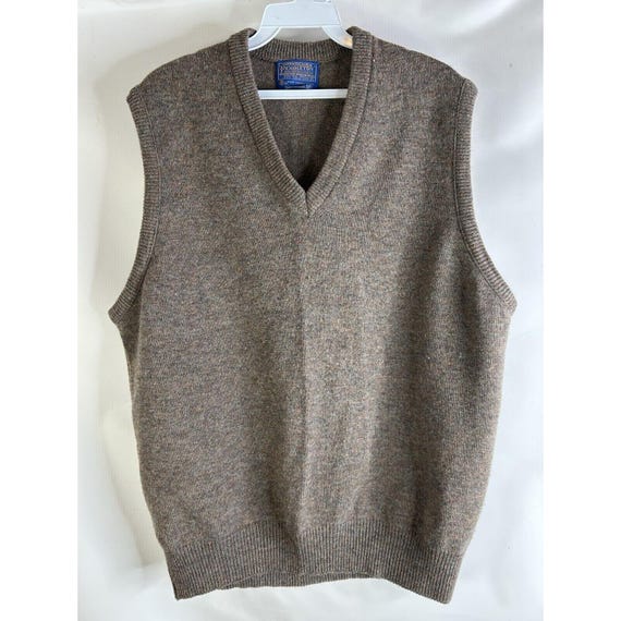 90s Pendleton Virgin Wool Blank Knit Sweater Vest… - image 4