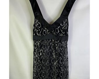 Y2K Womens Medium Black Lace Sheer Baby Doll Shirt Cami Whimsigoth, Womens Baby Doll Shirt, Vintage Sheer Cami, Rave Shirt