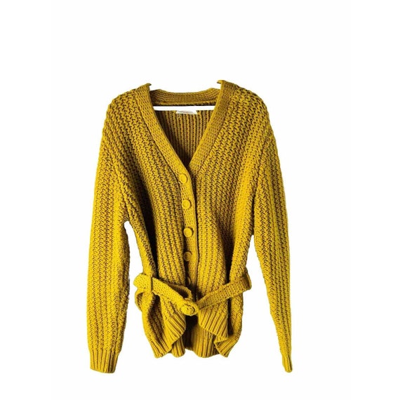 1970s belted cardigan sweater - Gem