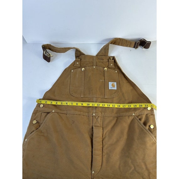 90s Carhartt Mens 44x30 Spell Out Insulated Knee … - image 5