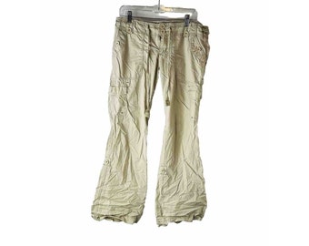 Y2K Abercrombie Fitch mujeres 6 pantalones cargo convertibles baggy, pantalones de mujer Abercrombie, pantalones cargo baggy vintage, pantalones de mujer Y2K
