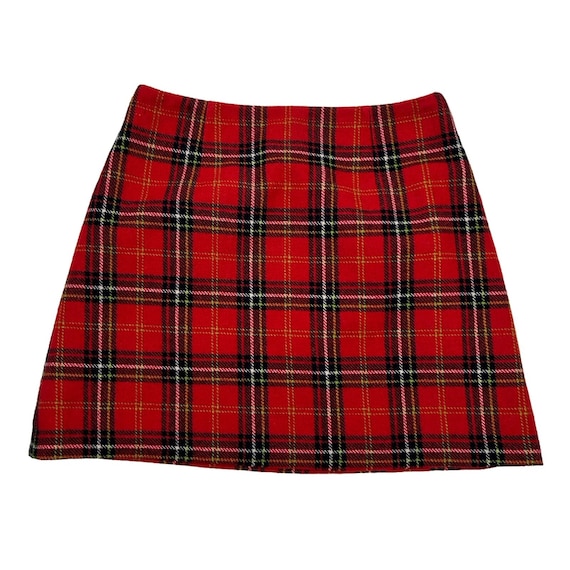 Buy Y2K Express Womens 12 Wool Tartan Plaid Mini Skirt Punk Goth, Y2K  Express Mini Skirt, Vintage Punk Plaid Skirt, Womens Mini Skirt Online in  India 