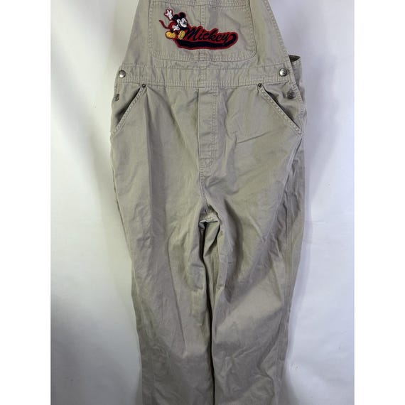 90s Disney Mickey Mouse Script Stitched Baggy Kha… - image 3