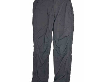 90s L.L. Bean Mens Small Nylon Hiking Trail Cargo Pants Gray, L.L. Bean Mens Pants, Vintage Nylon Hiking Pants, Mens Pants
