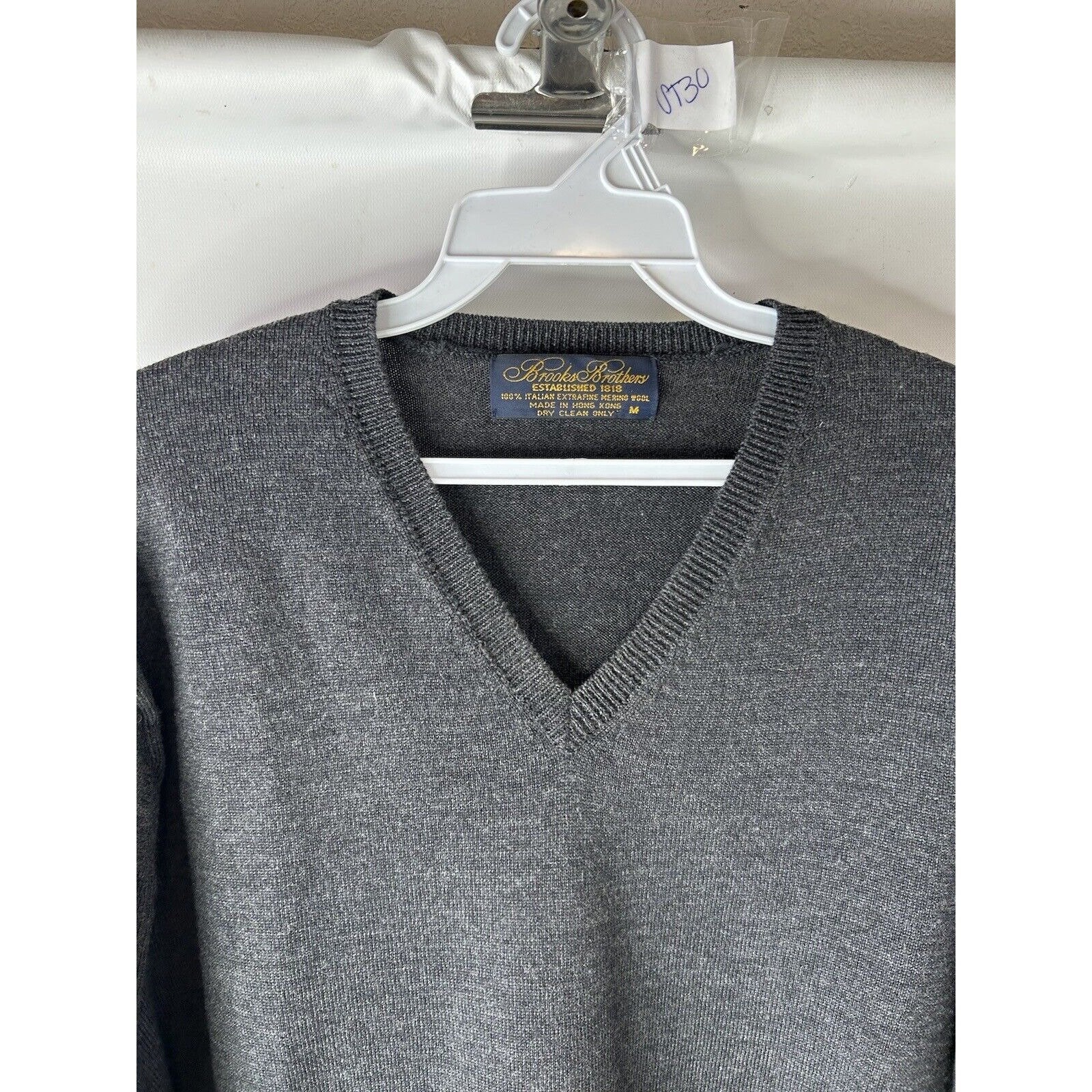 80s ITALY Brooks Brothers ニット　セーター 80s Brooks Brothers Medium Italian Extrafine Merino Wool