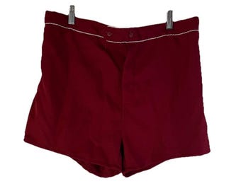 Bañador estilo rockabilly de los 70 por encima de la rodilla, marca Dad USA, talla 38 para hombre. Bañador para hombre, bañador vintage por encima de la rodilla, bañador de los años 70.