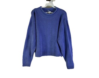 80s Womens Small Polka Dot Embossed Faded Knit Cropped Sweater Streetwear, Womens Knit Sweater, Vintage Faded Sweater, Cropped Sweater