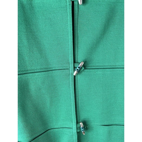 70s Womens Color Block Toggle Button Knit Blazer … - image 6