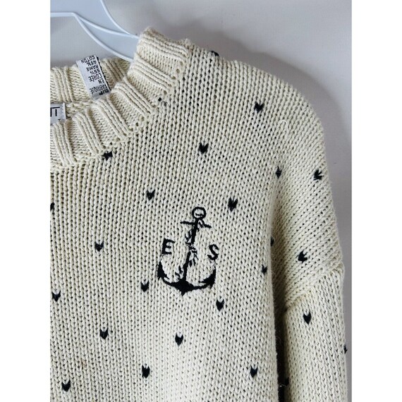 Y2K Womens Small Sailor Anchor Stitched Cropped S… - image 2