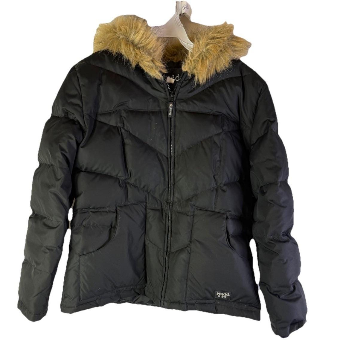 ジャケット・アウター fur puff jacket blouson black y2k Y2K Fur-Lined Zip-Up Jacket | AESTHETIC CLOTHING – Boogzel Clothing