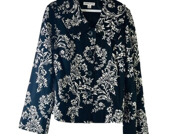 VTG des années 90 Pendleton Womens 8 Blazer floral en laine vierge costume veste manteau, Pendleton Womens Blazer, blazer en laine vintage, veste florale