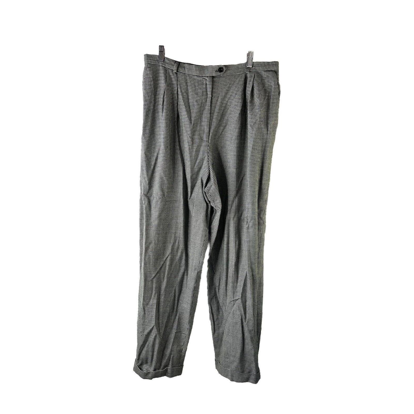 90s Womens 18 Worsted Wool Houndstooth Pleated Cuffed Dress Pants USA, Womens Wool Pants, Vintage Houndstooth Pleated Pants, 90s Womens Pant - Etsy 90s Womens 18 Worsted Wool Houndstooth Pleated Cuffed Dress Pants USA, Womens Wool Pants, Vintage Houndstooth Pleated Pants, 90s Womens Pant - Etsy