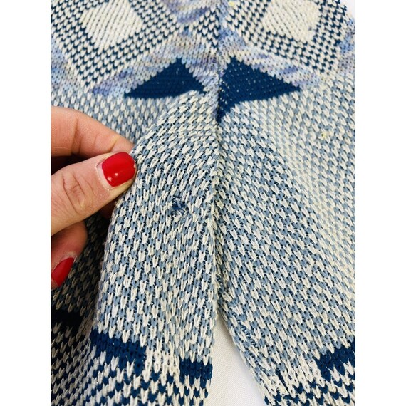 1970s Womens 8 Diamond Argyle Knit Twinset Cardig… - image 4