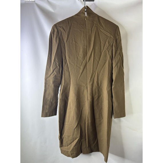 80s Womens 6 Wool Turtleneck Button Cuff Structur… - image 8