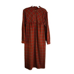 Flannel Red Women Dress