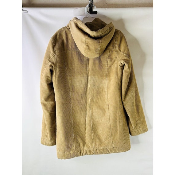 Y2K Womens 10 Wide Whale Corduroy Toggle Hooded I… - image 6