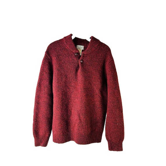 Ll bean top mens lambswool sweater
