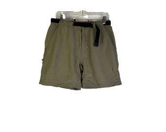 Y2K The North Face Womens Large Nylon Belt Cargo Hiking Trail Shorts, The North Face Womens Shorts, Vintage Nylon Shorts, Hiking Shorts