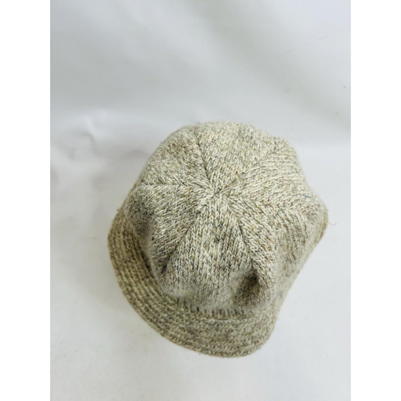 80s Wool Blend Knit Bucket Hat Cap Y2K Streetwear, Wool Knit 