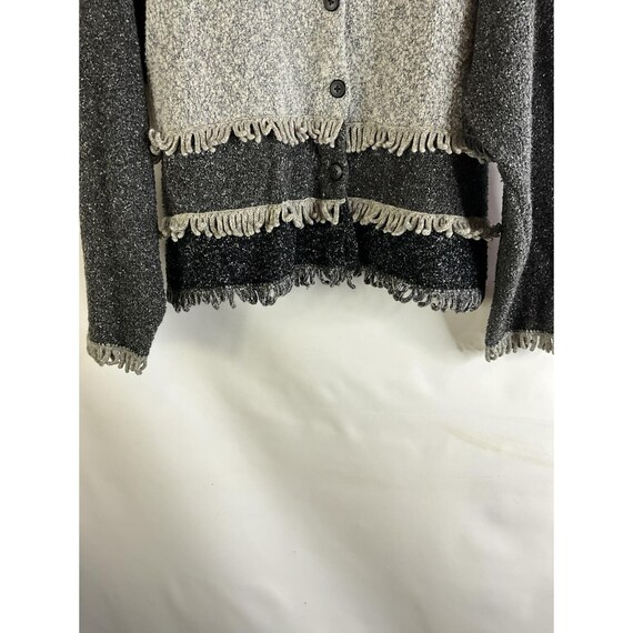 90s Design Options Womens Large Color Block Fring… - image 2