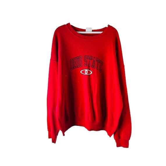 90s Ohio State Buckeyes Stitched Faded Crewneck Sweatshirt Mens 2xL, Ohio State Buckeyes Sweatshirt, Vintage Ohio Sweatshirt