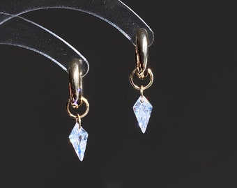 Wedding Jewelry Light of the life Brilliant Sparkly Faceted cut Minimalism  Dangle Earring, gift for her, birthday gift Dainty Earring